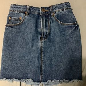 Forever 21 high waisted denim skirt